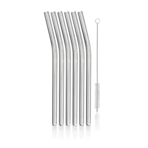 WMF BARIC Glass straws 6 pcs. 220 mm with brush